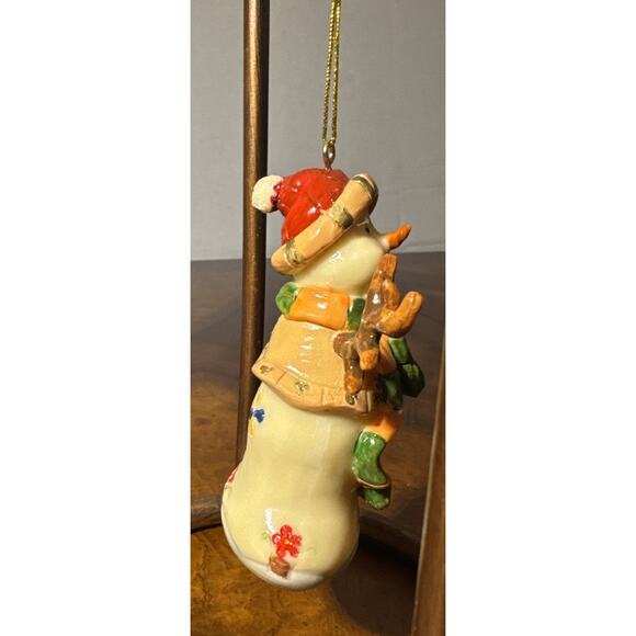 Country Cottage Snowman Christmas Ornament With Birdhouse - Picture 4 of 10